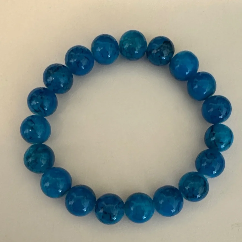 Blue Beaded Bracelet Set - Picture 2 of 3
